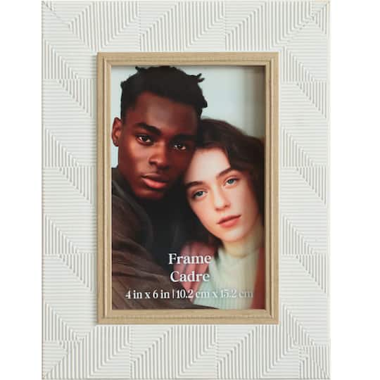 4" x 6" White Embossed Frame by Ashland®